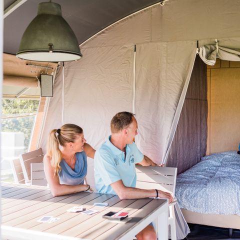 TENTE TOILE ET BOIS 4 personnes - Tente de glamping