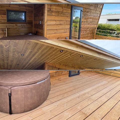 HÉBERGEMENT INSOLITE 4 personnes - Cabane en bois - avec SPA -