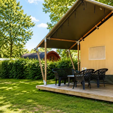 Tente en toile et en bois 4 personnes - Confort