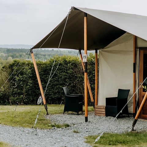 Tente en toile et en bois 4 personnes