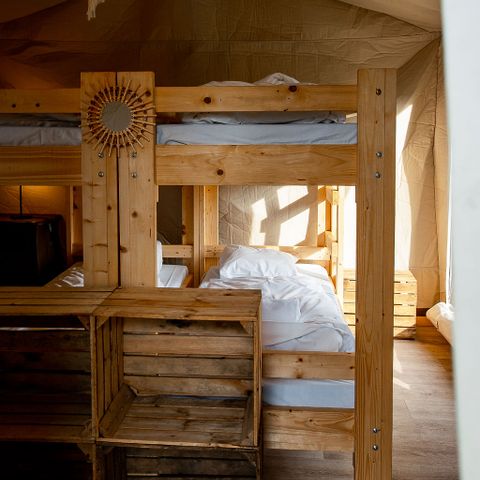 Tente en toile et en bois 4 personnes