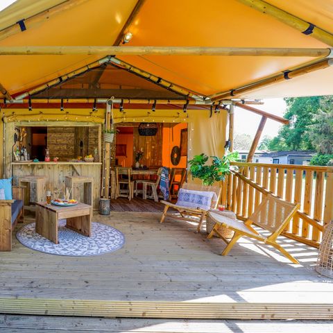 Tente en toile et en bois 5 personnes - Duin Lodge