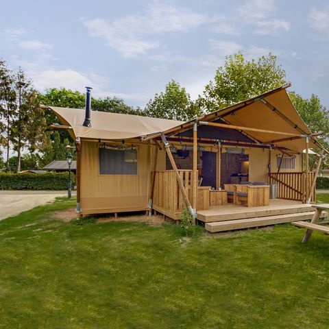 Tente en toile et en bois 6 personnes - Duin Lodge