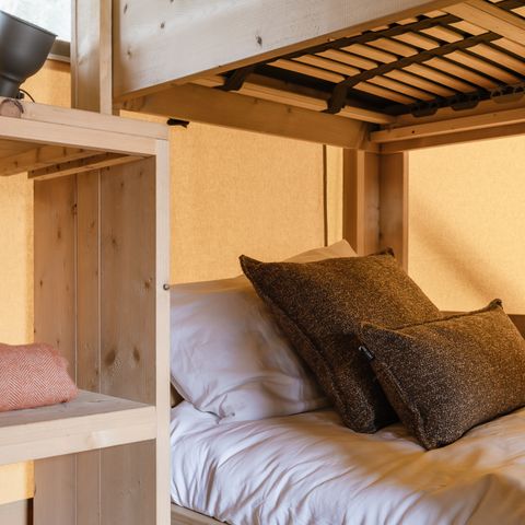 Tente en toile et en bois 6 personnes - La tente « De Heide » - Poêle