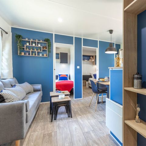 Tente en toile et en bois 6 personnes - Sunêlia Luxe Lodge 3 chambres 2 salles de bain - Draps fournis