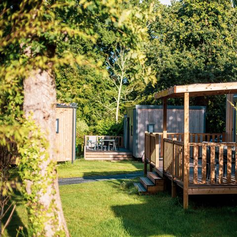 Mobilhome 4 personnes - Sunêlia Luxe Lodge 2 chambres 2 salles de bain - Draps fournis