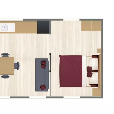 Mobilhome 4 personnes - Sunêlia Prestige PMR 2 chambres
