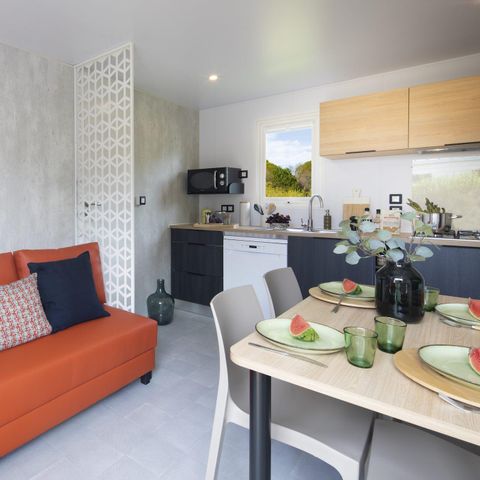 BUNGALOW 4 personnes - SAM - SUNELIA PRESTIGE 2ch/ 4p - 34m² - Terrasse couverte