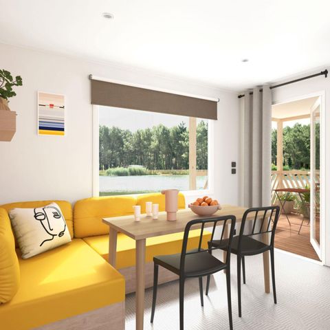 Mobilhome 4 personnes - Dimanche - LOISIRS CONFORT 2 chambres- 20m² - Terrasse Intégrée 4 pers