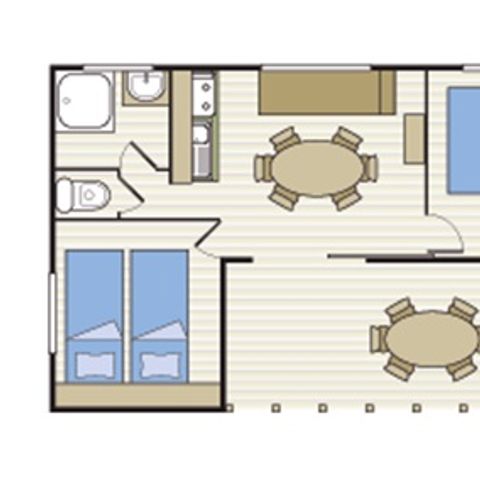 BUNGALOW 4 personnes - LAGON Samedi
