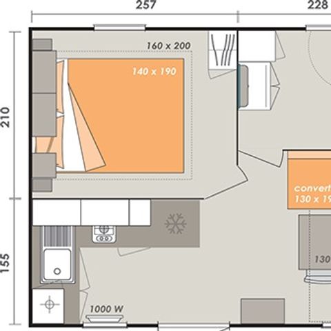 BUNGALOW 4 personnes - ALOHA