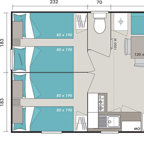 BUNGALOW 6 personnes - OHANA
