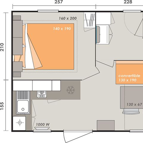 BUNGALOW 4 personnes - ALOHA