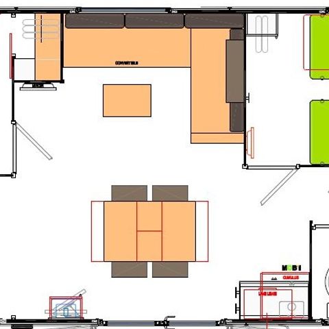 BUNGALOW 4 personnes - Macao - arrivée mercredi