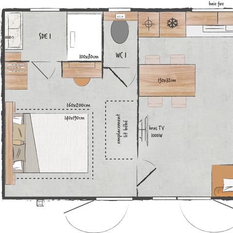 BUNGALOW 4 personnes - Premium 2ch.