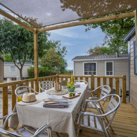 BUNGALOW 6 personnes - Mobil-Home Charme 3 chambres 6p