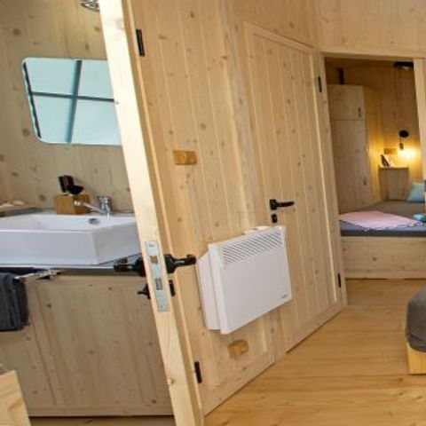 CHALET 7 personnes - 2 chambres 5/7 pers. clim tv 27m² + terrasse