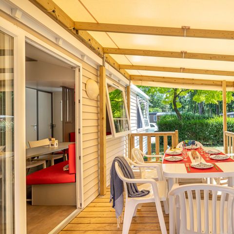 BUNGALOW 6 personnes - Confort TV 3ch -TV-terrasse couverte-plancha- 30m² | CONFORT