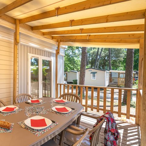 BUNGALOW 6 personnes - Confort TV 3ch -TV-terrasse couverte-plancha- 30m² | CONFORT