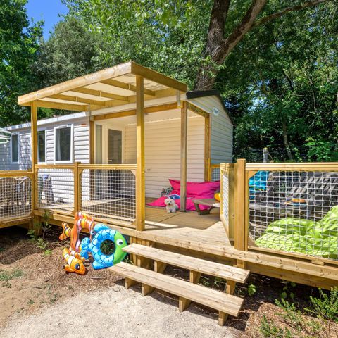 BUNGALOW 6 personnes - Family 3ch-CLIM-terrasse XXL couverte-TV-LV-plancha-30m² | PREMIUM 