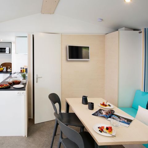 BUNGALOW 5 personnes - Family 2ch-CLIM-terrasse XXL couverte-TV-LV-plancha-28m² | PREMIUM