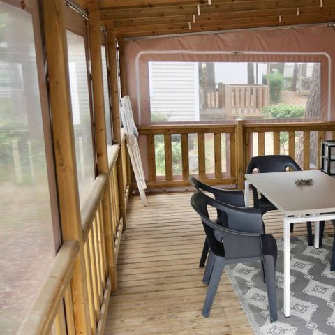 BUNGALOW 5 personnes - Life 2ch PMR- CLIM -TV-LV-plancha-32m²-terrasse couverte | PREMIUM 
