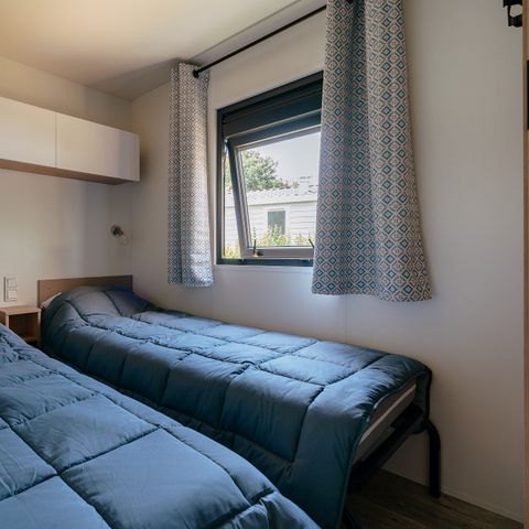 BUNGALOW 6 personnes - Premium | 3 Ch. | 6 Pers. | Terrasse surélevée | 2 SDB | Clim.