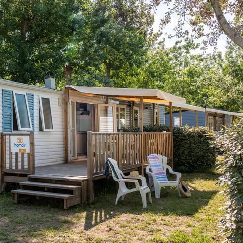 BUNGALOW 6 personnes - Comfort XL | 2 Ch. | 4/6 Pers. | Terrasse surélevée | Clim.