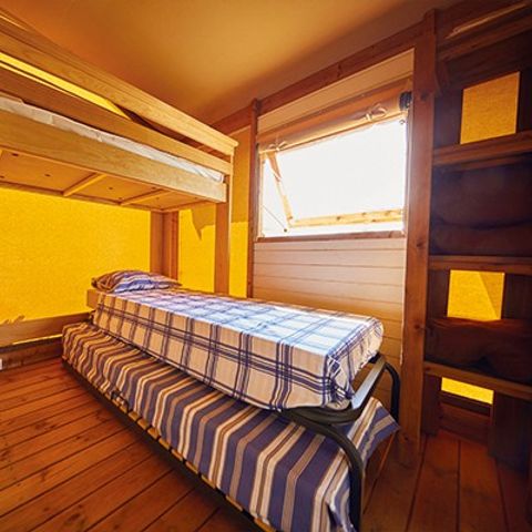 TENTE TOILE ET BOIS 5 personnes - Tente Lodge | 2 Ch. | 4/5 Pers. | Sans sanitaires