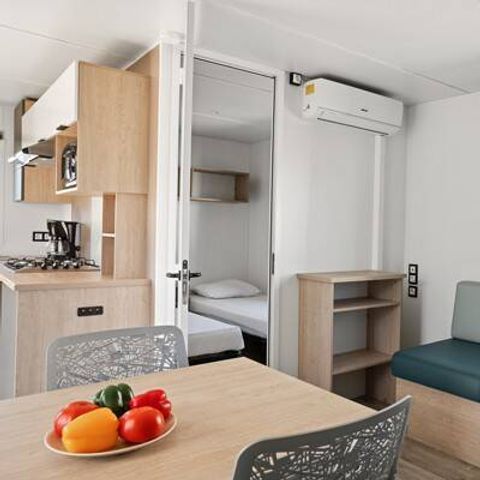 BUNGALOW 4 personnes - Mobil-home | Comfort | 2 Ch. | 4 Pers. | Terrasse surélevée | Clim.