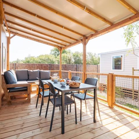 BUNGALOW 4 personnes - Premium | 2 Ch. | 4 Pers. | Terrasse Lounge | Clim.