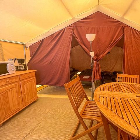 TENTE TOILE ET BOIS 4 personnes - Tente Toile & Bois, sans sanitaires