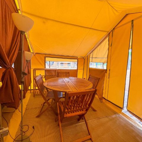 TENTE TOILE ET BOIS 4 personnes - Tente Toile & Bois, sans sanitaires