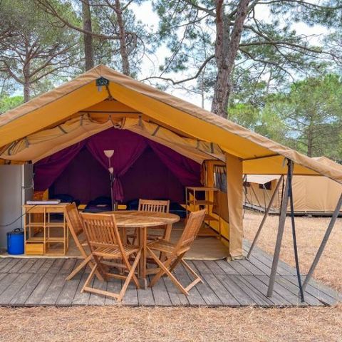 TENTE TOILE ET BOIS 4 personnes - Tente Toile & Bois, sans sanitaires