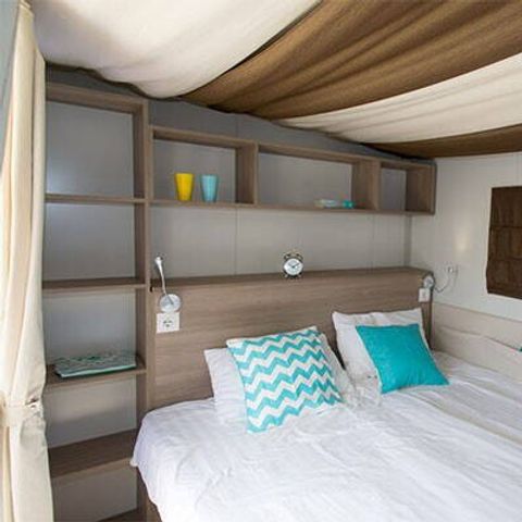 Tente en toile et en bois 5 personnes - Tente Lodge | 2 Ch. | 4/5 Pers. | Clim.