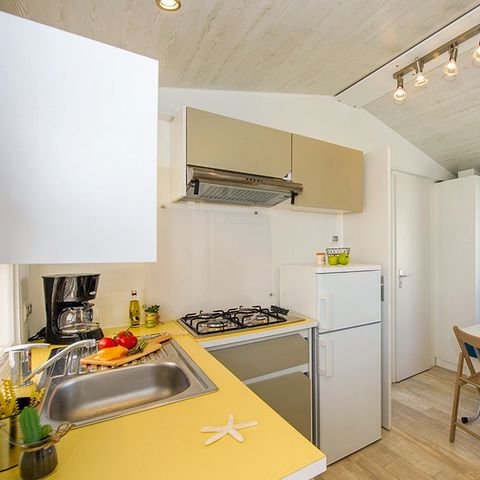 BUNGALOW 5 personnes - Classic | 2 Ch. | 5 Pers. | Terrasse surélevée non couverte | 1 SDB | Clim.