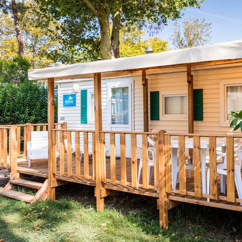 BUNGALOW 4 personnes - Classic | 2 Ch. | 4 Pers. | Terrasse surélevée | 1 SDB | Clim