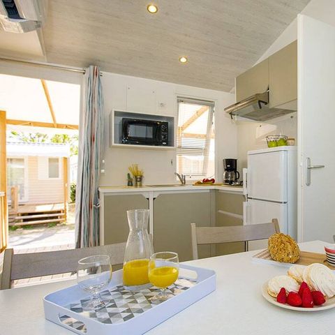 BUNGALOW 4 personnes - Classic | 2 Ch. | 4 Pers. | Terrasse surélevée | 1 SDB | Clim