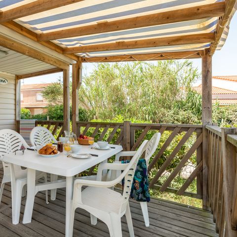 BUNGALOW 6 personnes - Comfort | 2 Ch. | 4/6 Pers. | Terrasse simple | Clim.