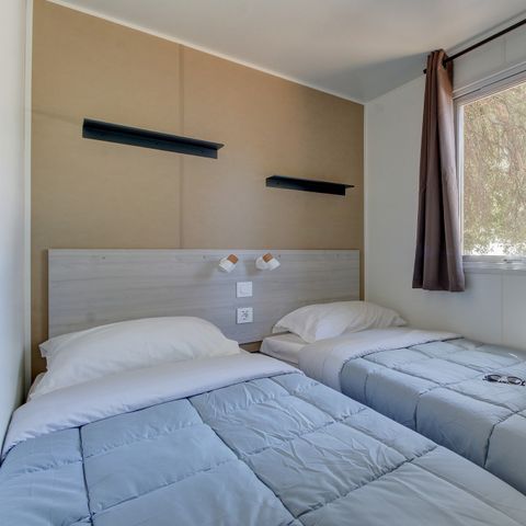 BUNGALOW 6 personnes - Comfort | 2 Ch. | 4/6 Pers. | Terrasse simple | Clim.