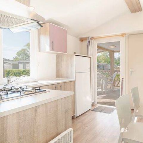 BUNGALOW 6 personnes - Comfort | 3 Ch. | 6 Pers. | Terrasse surélevée | 1 SDB | Clim.