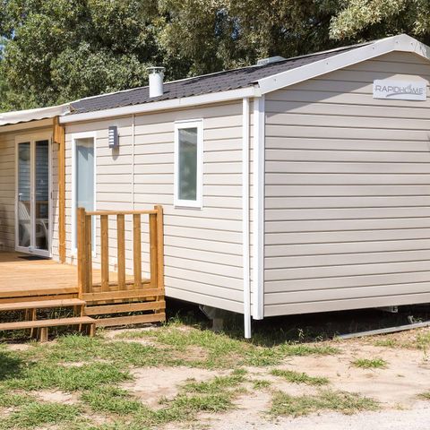 BUNGALOW 6 personnes - Comfort | 3 Ch. | 6 Pers. | Terrasse surélevée | 1 SDB | Clim.