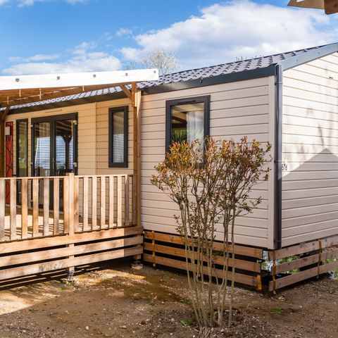BUNGALOW 6 personnes - Mobil-home | Premium Azure | 3 Ch. | 6 Pers. | Terrasse surélevée | Clim. | TV