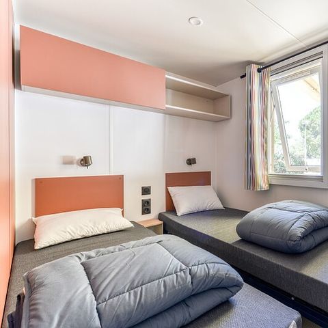 BUNGALOW 6 personnes - Mobil-home | Premium Azure | 3 Ch. | 6 Pers. | Terrasse surélevée | Clim. | TV