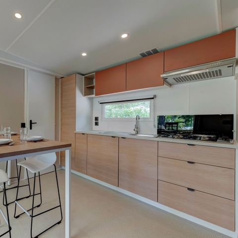 BUNGALOW 6 personnes - Mobil-home | Premium Azure | 3 Ch. | 6 Pers. | Terrasse surélevée | Clim. | TV