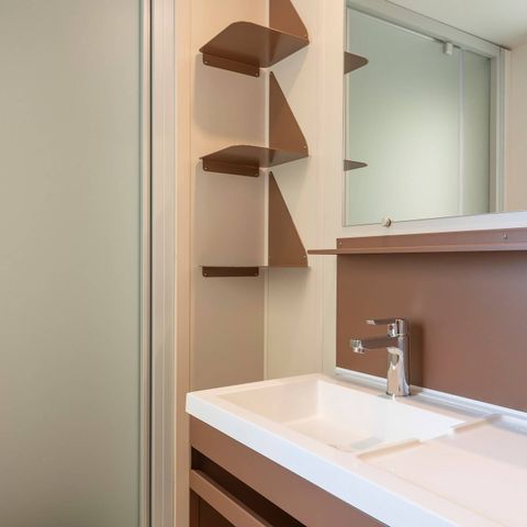BUNGALOW 6 personnes -  Comfort | 3 Ch. | 6 Pers. | Terrasse surélevée | 1 SDB | Clim. | TV