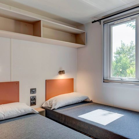 BUNGALOW 6 personnes -  Comfort | 3 Ch. | 6 Pers. | Terrasse surélevée | 1 SDB | Clim. | TV