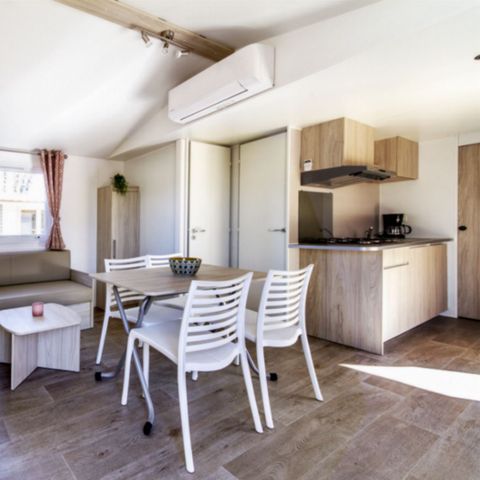 BUNGALOW 5 personnes - CONFORT - 2 chambres avec climatisation + TV