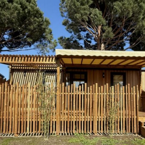 BUNGALOW 5 personnes - PREMIUM - 2 chambres avec climatisation +TV+ Plancha à gaz + 2 SDB - 2025