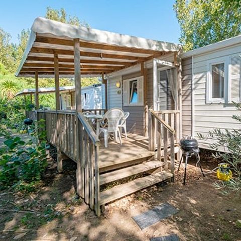 BUNGALOW 4 personnes - Mobil-home | Classic XL | 2 Ch. | 4 Pers. | Terrasse surélevée | Clim. par Homair
